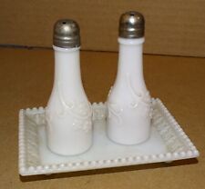 Small Milk Glass Salt & Pepper Shakers picture