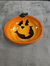 Ceramic Orange Halloween Decor Candy Dish 5