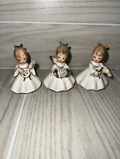 Napcoware Angel Trio Christmas Choir Japan Napco Figurine C6351 Flaw picture