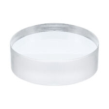 Acrylic Display Stand Base 6x1.2 Inch Solid Clear Cylinder Round Display Riser picture