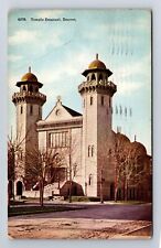 Denver CO-Colorado, Panoramic Temple Emanuel, Antique Vintage c1910 Postcard picture