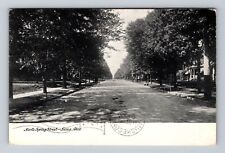Lima OH-Ohio, Residential Section North Spring Street, Antique Vintage Postcard picture