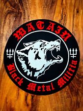 Watain Black Metal Militia Wolf Embroidered Iron On Patch Large Vest Jacket Back picture
