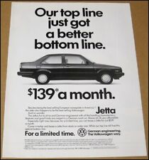 1988 Volkswagen Jetta Print Ad Car Automobile Advertisement Vintage VW Auto picture