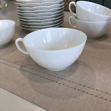 Haviland Star  Cup & Saucer Schleiger #5  all white 8 Cups, 10 Saucers. picture
