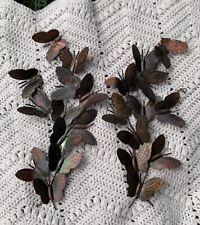 Butterfly Vintage Metal Wall Decor 2 Sprays/ Plaques 70's Kitsch picture