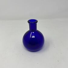 Vintage Cobalt Blue Bottle With Round Bottom picture
