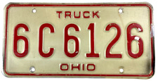 Ohio 1976-1979 Natural Truck License Plate Man Cave Vintage Wall Decor Collector picture