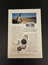 1995 Rolex Oyster Perpetual Explorer Watch Print Ad Chang Tibet George Schaller picture
