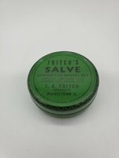 Vintage FRITCH'S SALVE Medicine Tin J.A. FRITCH MIDDLETOWN OHIO picture