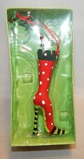Department 56 Lollysticks by Kym Bowles Red Polka Dot Boot Ornament IOB picture