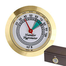 43mm Mini Cigar Hygrometer Metal Cigar Humidor Instrument Humidity Meter Analog  picture