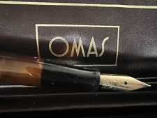 Omas Extra Pen Fountain Pen Penholder Pen Gold 14K Porthole Oranges Vintage 1936 picture