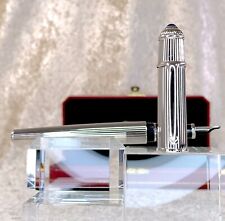Authentic Cartier Fountain Pen Diabolo Godron Platinum Finish with Case picture