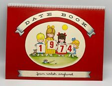 Vintage Joan Walsh Anglund 1974 Date Book Calendar Frameable Art NOS 12x9 Unused picture