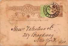 Rare vintage SOUTH AUSTRALIA post card w/ rare stamps & message to New York 1906 picture