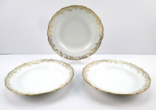 CH Field Haviland Limoges France Antique 1882 Pattern Three Soup Bowls picture