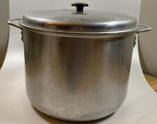 VINTAGE ENTERPRISE EXTRA LARGE ALUMINUM  COOKING POT, MADE IN MACON GEORGIA USA picture