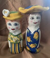 Susan Paley Ladies Lily & Pansy Bella Casa By Ganz Salt & Pepper Shakers picture