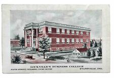 Lockyear's Business College Vintage Postcard. Evansville Indiana. 1911. picture