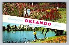 Orlando FL-Florida, General Greetings, Split Photo, Vintage Postcard picture