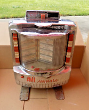 VINTAGE A.M.I. MUSIC - WALL MOUNTED JUKEBOX / MOUNT - MODEL #WQ200 - UNTESTED picture