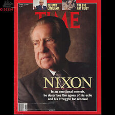 President Richard Nixon signed Time Magazine Photo Cover Page JSA LOA Auto Z1484 picture