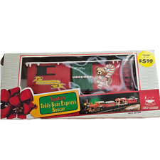 HTF Rare BEARS New Bright Holiday Express Christmas Animated Train Candy  picture