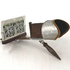 Antique Underwood And Underwood 1901 Stereoscope 3d Viewer With 82 Slides picture