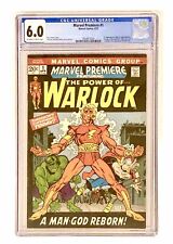 Marvel Premiere #1 1972 CGC 6.0 F 🔑 Rebirth Him, Renamed Warlock, New Costume picture