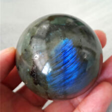 TOP 227 G 54MM Natural Labradorite Crystal Sphere Ball B18 picture