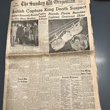 Robert Kennedy Buried The Oregonian June 9, 1968 Apprx 20 Pages B picture