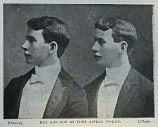 1902 Ray and Roy Burgess The Burgess Twins Auburn New York illustrated picture