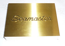 Seamaster Omega Watch Store Brass Logo Display plaque block, 5.6x4.25x1.25 picture