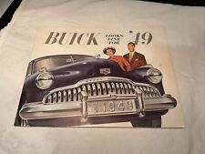 1949 Buick Factory Color Sales Fold Out Brochure picture