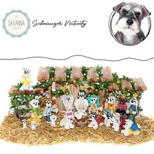 SAVANNASHOPS Dog Nativity Schnauzer - Nativity Sets - Schnauzer Lover Gift picture