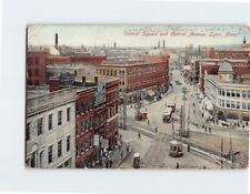 Postcard Central Square and Central Avenue Lynn Massachusetts USA picture