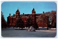 Administration Building In Winter St. Joseph College Rensselaer IN Postcard picture