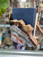 Beautiful Polished, Colorful, Arizona Petrified Wood Pair of Bookends picture