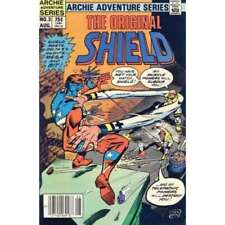 Original Shield #3 Newsstand in Fine condition. Archie comics [n. picture