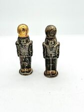 Godinger Silver Plated 1994 Nutcracker Soldiers Salt and Pepper Shakers picture