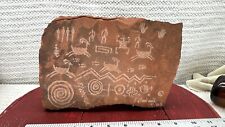 Native American Southwestern Rock Petroglyph Sand Art Signed picture