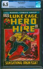 Hero For Hire #1 ⭐ CGC 6.5 ⭐ 1st Appearance of Luke Cage Marvel Comic 1972 picture