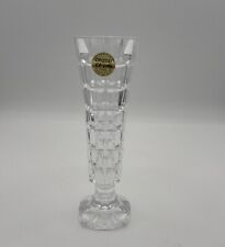 Crystal d'Arques French Vase Small Collectible Display 6 3/4” Tall Vintage Glass picture