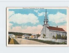 Postcard Church at Tadoussac Quebec Canada picture