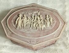 Garden Party Incolay Stone Musical Jewelry Box That Plays Lady Greensleeves  picture