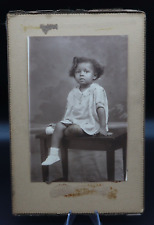 Antique 5x9 1920's Photograph Cute Black Little Christian Girl picture