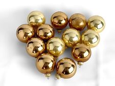 vintage west germany christmas ornaments gold 2.5