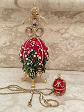 Royal Imperial Faberge Egg 1898 & FabergeNecklace picture