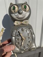 Silver Electric Kit-Cat Klock Jeweled Clock Works *No Tail* NL picture